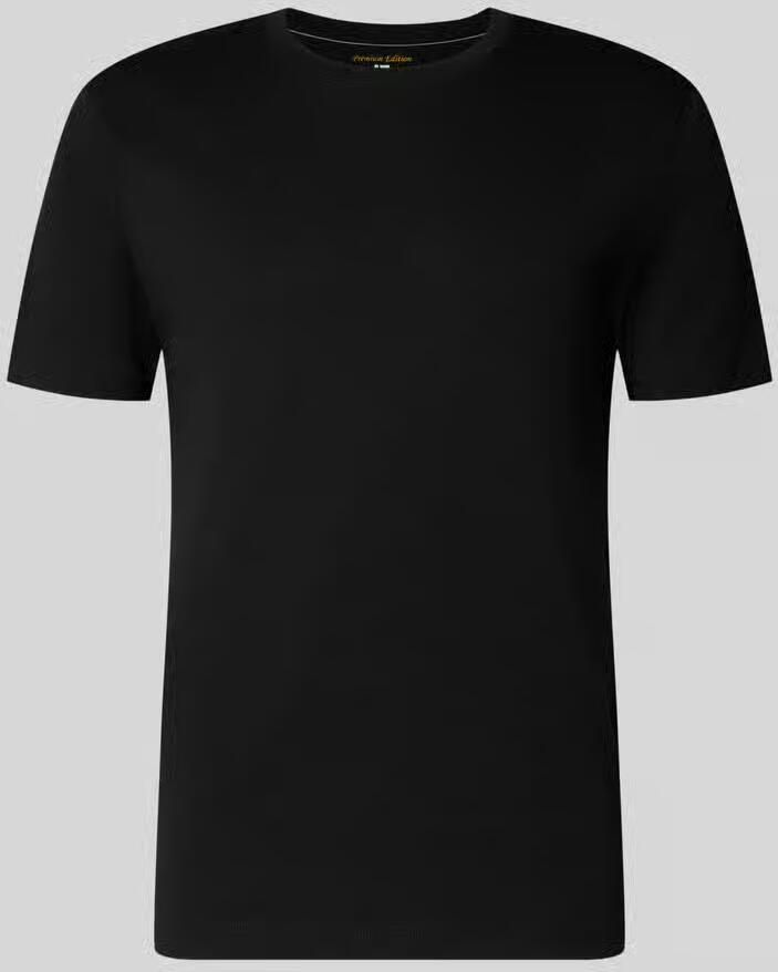 Christian Berg Men T-shirt met geribde ronde hals - Foto 2