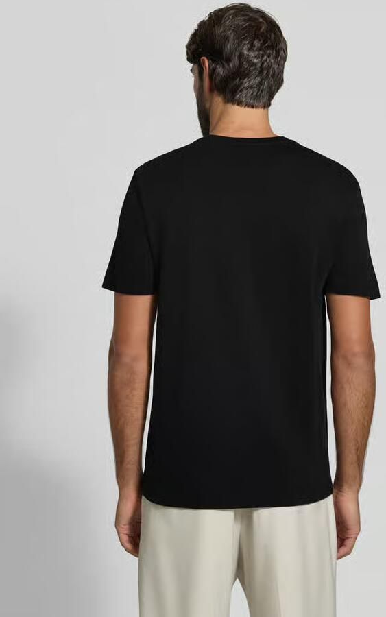 Christian Berg Men T-shirt met geribde ronde hals - Foto 3