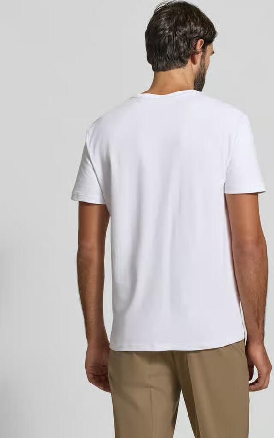 Christian Berg Men T-shirt met geribde ronde hals - Foto 2