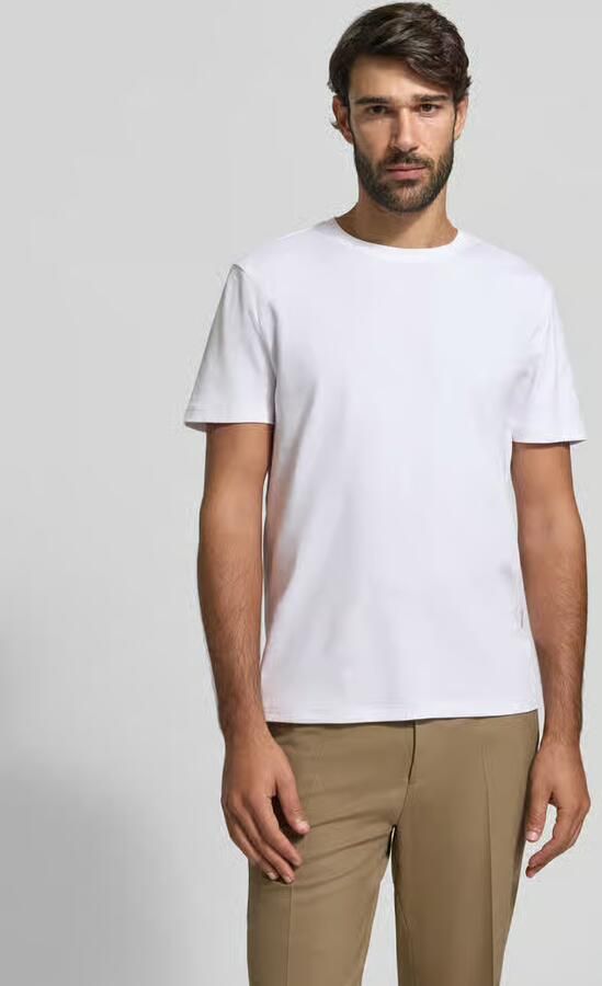 Christian Berg Men T-shirt met geribde ronde hals - Foto 3