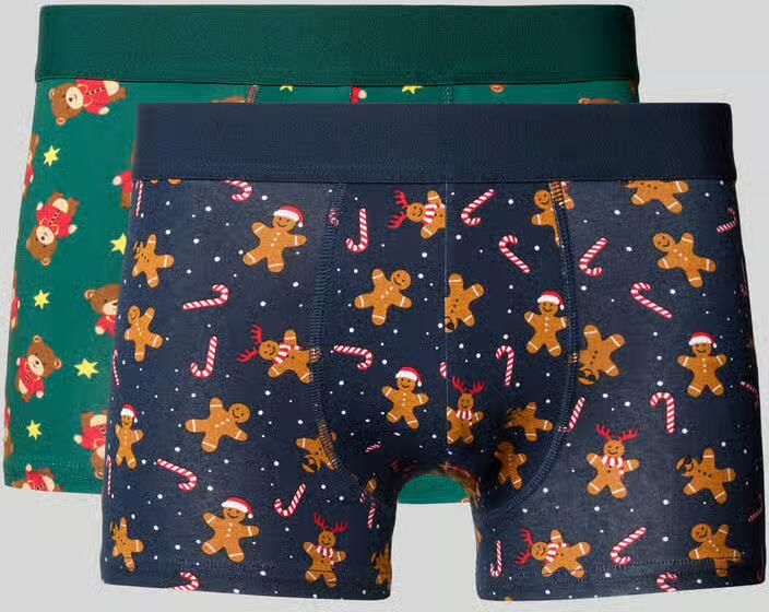 Christian Berg Men Trunks in all-over look in set van 2