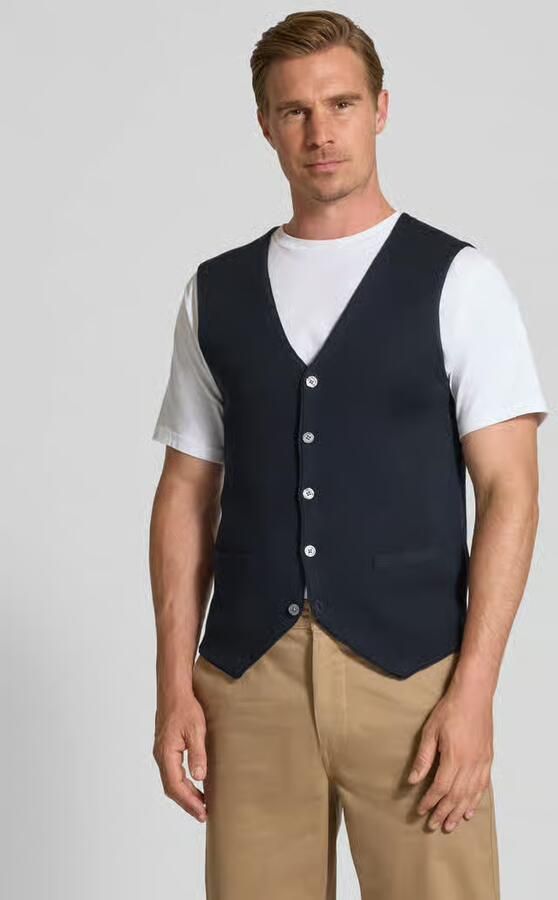 Christian Berg Men Wollen gilet met V-hals - Foto 2