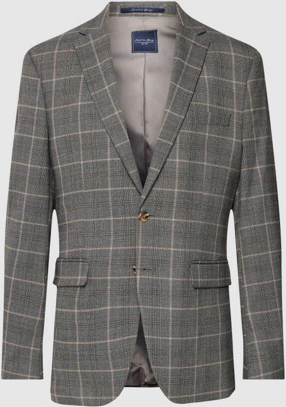 Christian Berg Men Colbert met twee knopen en kissing buttons