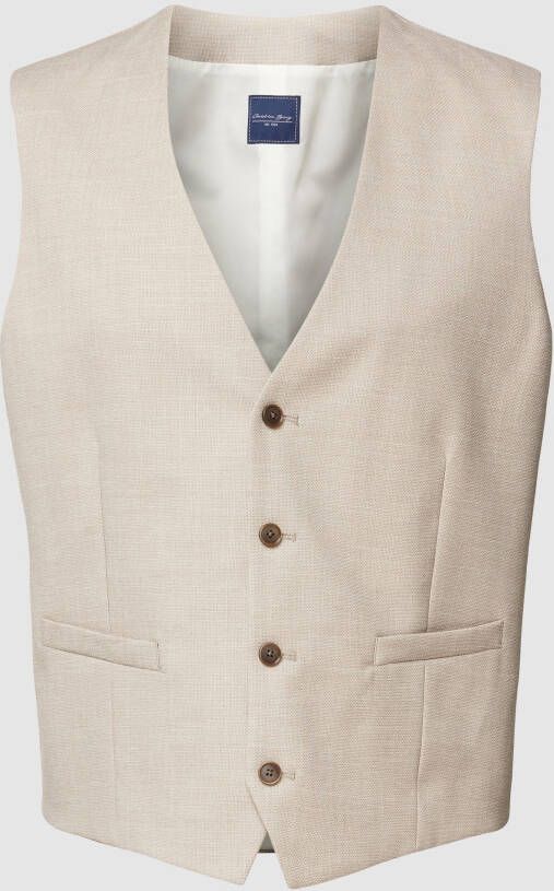 Christian Berg Men Gilet met strookzakken