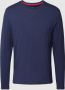 Christian Berg Men Shirt met lange mouwen en geribde ronde hals - Thumbnail 1