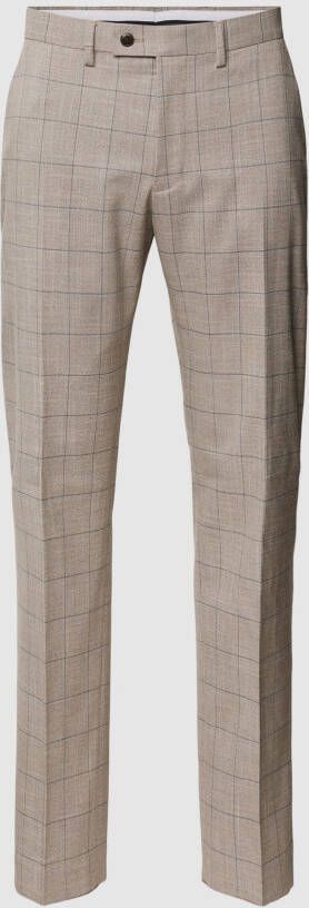 Christian Berg Men Pantalon met ruitmotief