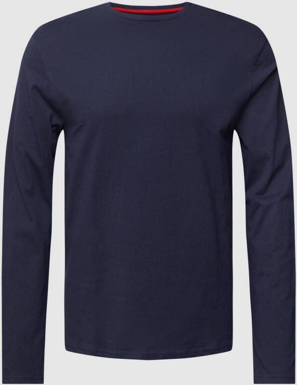 Christian Berg Men Shirt met lange mouwen en geribde ronde hals