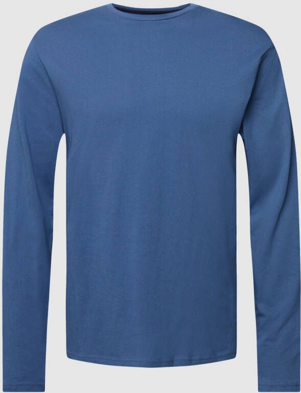 Christian Berg Men Shirt met lange mouwen en geribde ronde hals