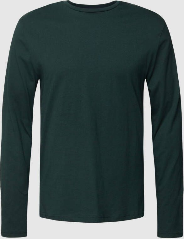 Christian Berg Men Shirt met lange mouwen en geribde ronde hals