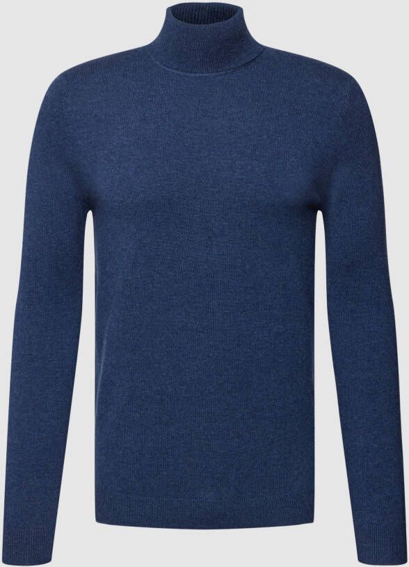Christian Berg Men Shirt met lange mouwen van kasjmier met col