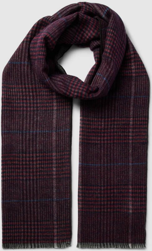 Christian Berg Men Sjaal met glencheck-dessin