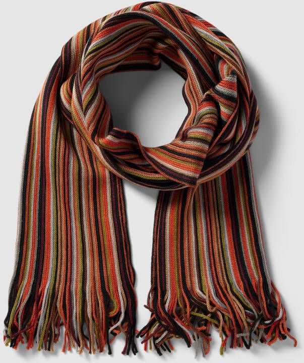 Christian Berg Men Sjaal met streepmotief
