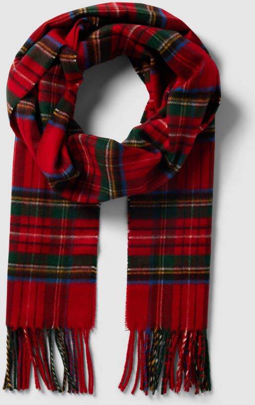 Christian Berg Men Sjaal met ruitjesmotief