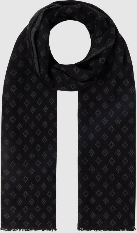Christian Berg Men Sjaal van viscose in all-over look