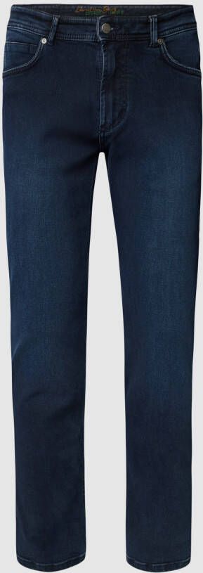 Christian Berg Men Straight fit jeans met labelpatch