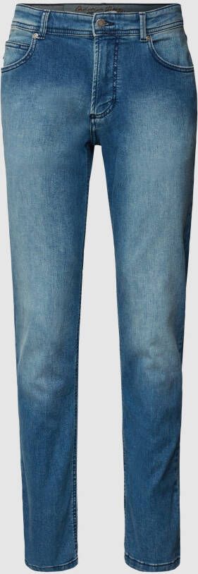 Christian Berg Men Straight fit jeans met merkdetail