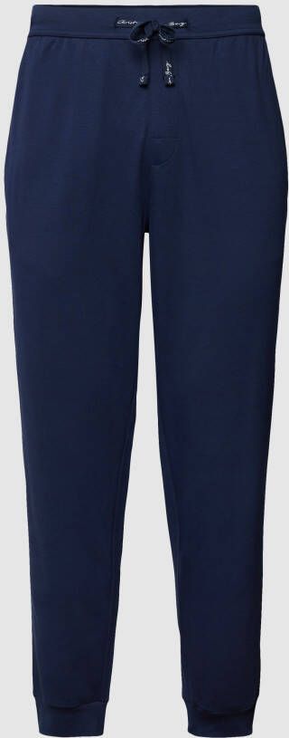 Christian Berg Men Sweatbroek met labeldetails