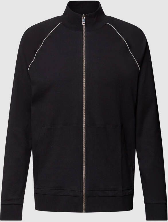 Christian Berg Men Sweatjack met contrastpaspels
