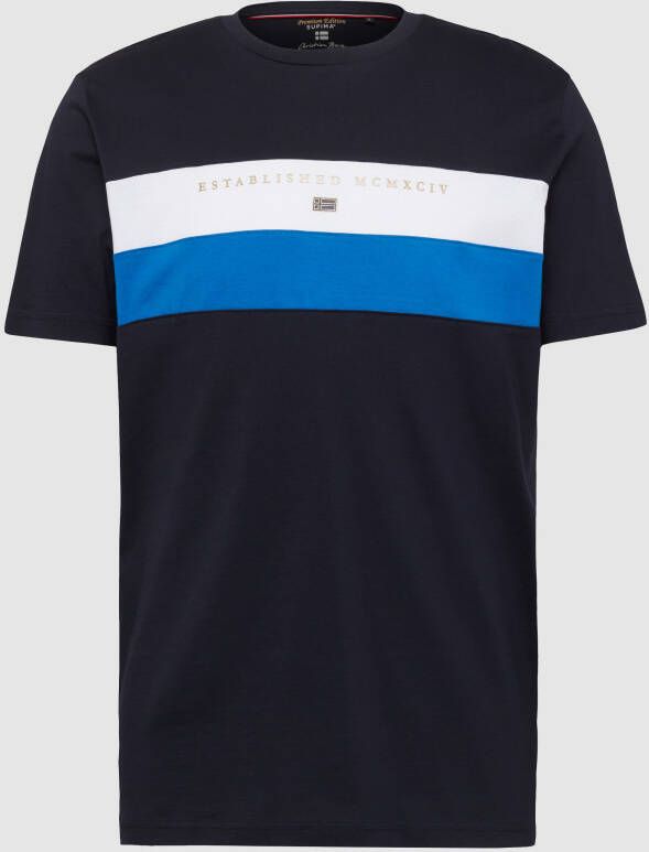 Christian Berg Men T-shirt met contraststrepen