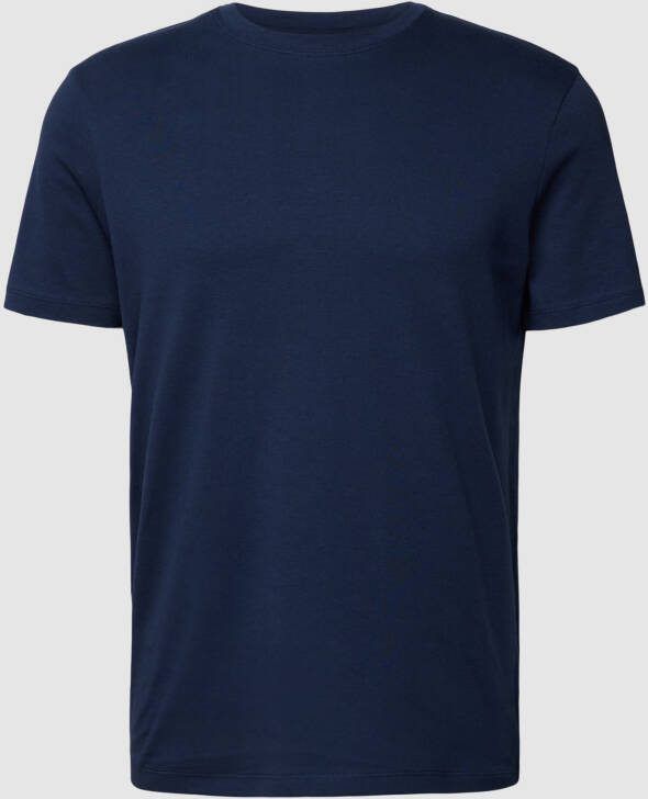 Christian Berg Men T-shirt met geribde ronde hals
