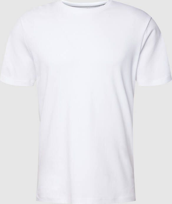 Christian Berg Men T-shirt met geribde ronde hals