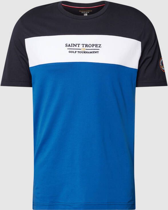 Christian Berg Men T-shirt met labelprint