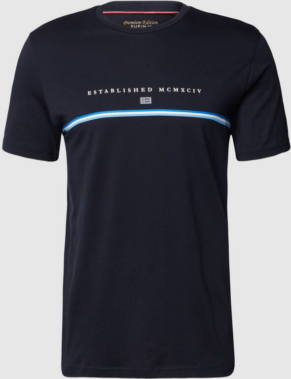 Christian Berg Men T-shirt met labelprint