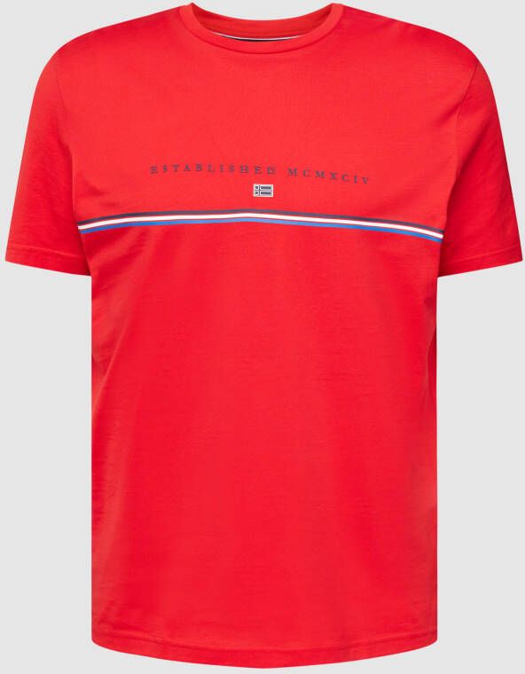 Christian Berg Men T-shirt met merkdetail