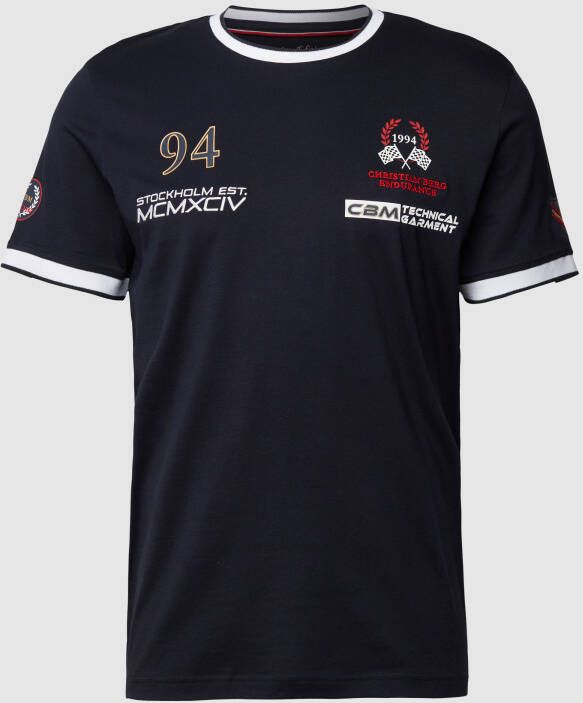 Christian Berg T-shirt met merkdetails