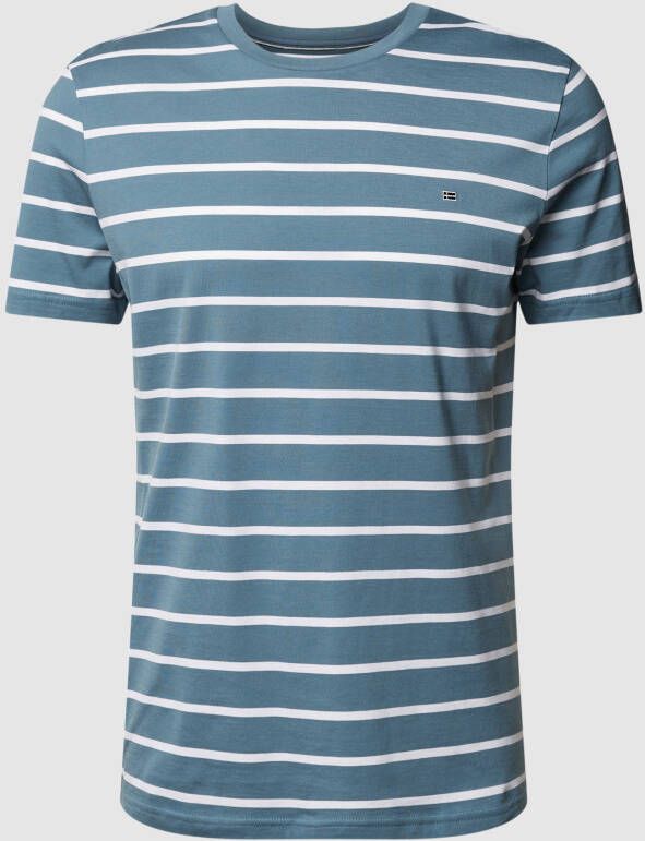 Christian Berg Men T-shirt met streepmotief