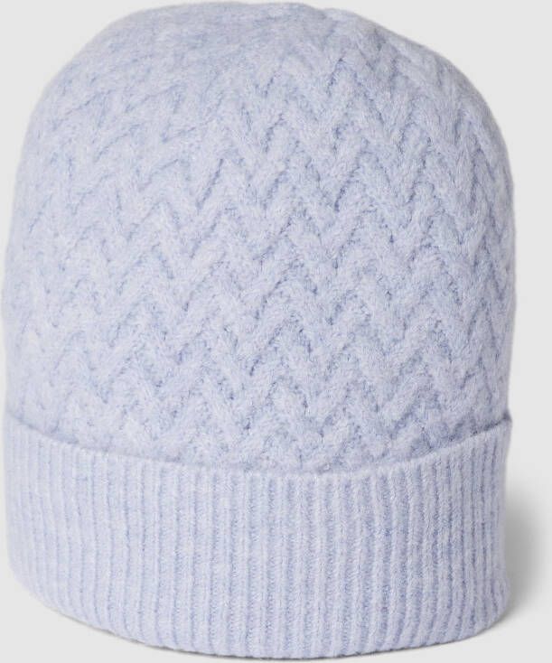 Christian Berg Woman Beanie met structuurmotief
