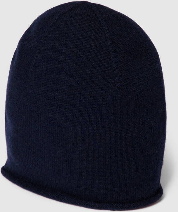 Christian Berg Woman Beanie van kasjmier met rolzoom