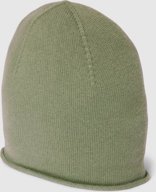 Christian Berg Woman Beanie van kasjmier met rolzoom