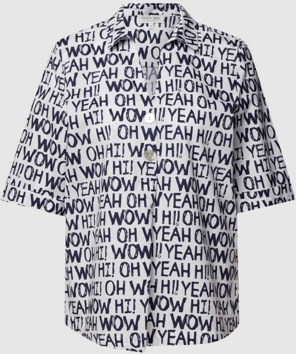 Christian Berg Woman Blouse met all-over motief