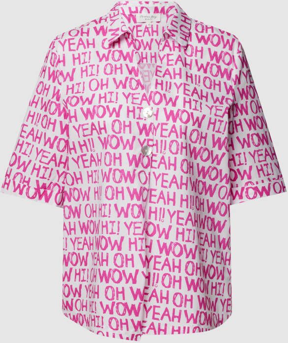 Christian Berg Woman Blouse met all-over motief