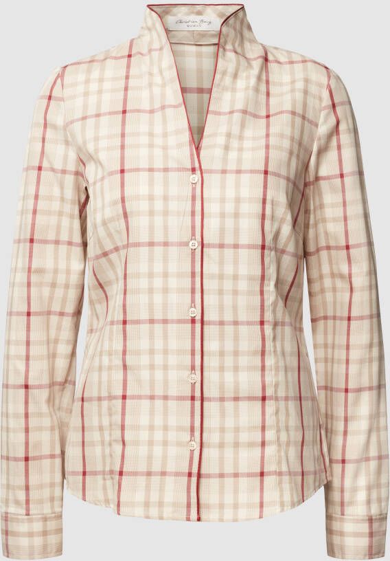 Christian Berg Woman Blouse met opstaande kraag