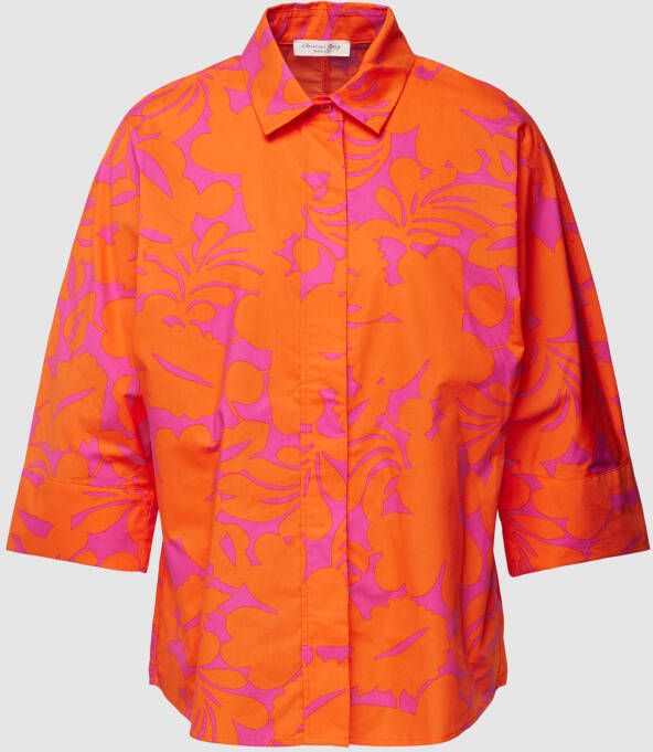 Christian Berg Woman Blouse van katoen met all-over print