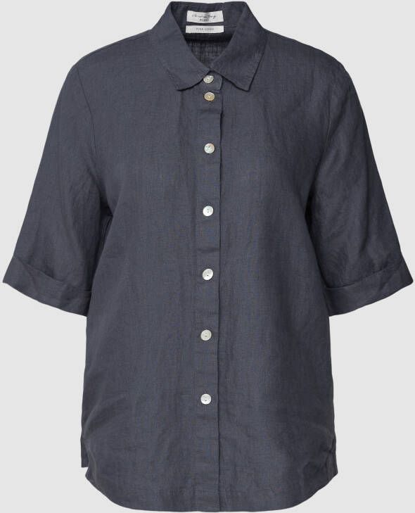 Christian Berg Women Blouse van linnen met 1 2-mouwen