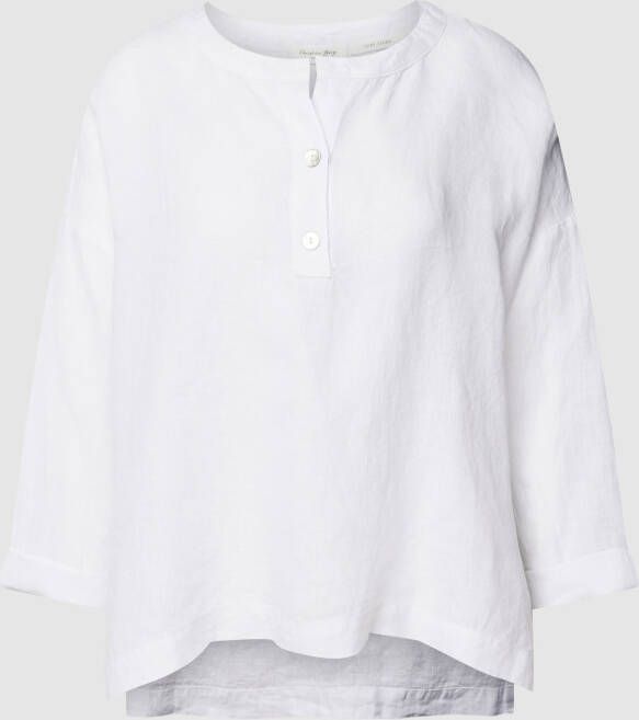 Christian Berg Woman Blouseshirt van puur linnen met zijsplitten