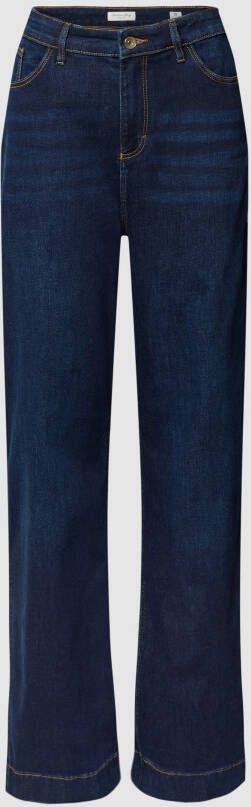 Christian Berg Woman Bootcut jeans met knoop- en ritssluiting