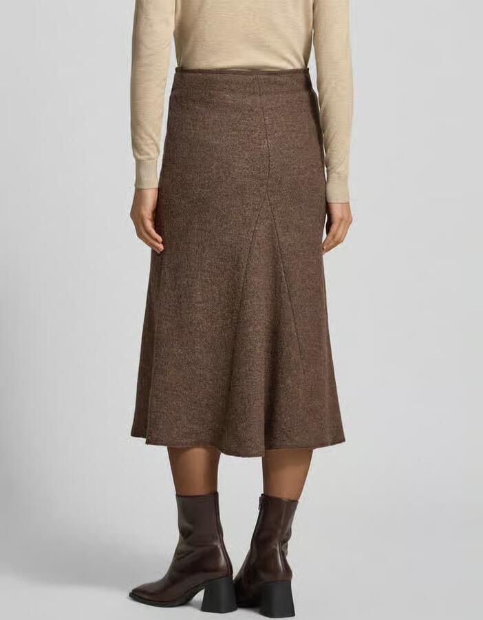 Christian Berg Woman A-lijn midirok van mix van viscose en wol - Foto 2