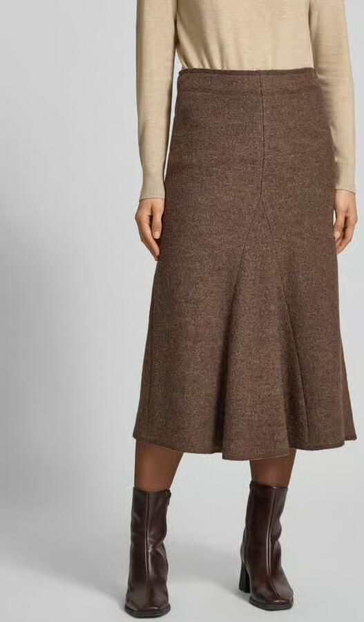 Christian Berg Woman A-lijn midirok van mix van viscose en wol - Foto 3