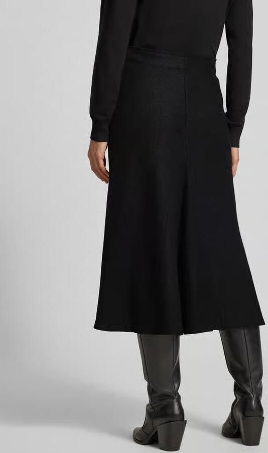 Christian Berg Woman A-lijn midirok van mix van viscose en wol - Foto 3