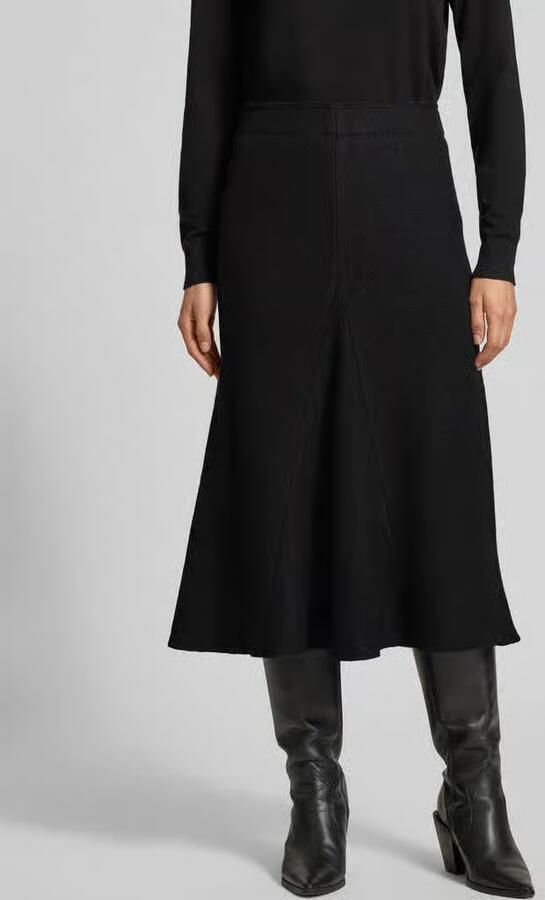 Christian Berg Woman A-lijn midirok van mix van viscose en wol - Foto 2