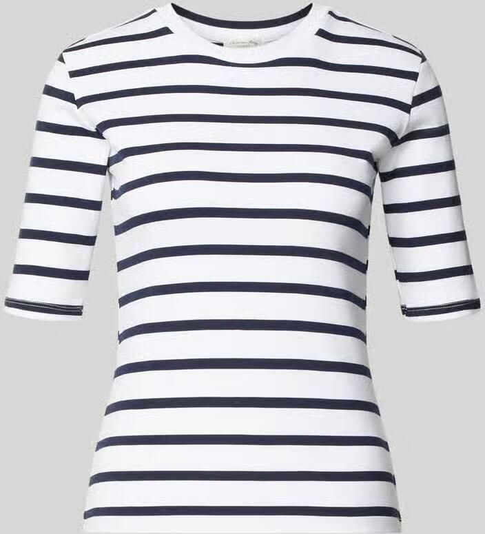 Christian Berg Woman Basic T-shirt strepen O-neck