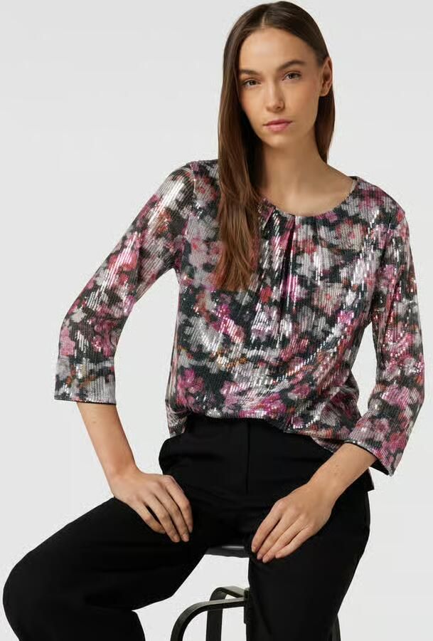 Christian Berg Woman Blouse met all-over bloemenprint - Foto 2