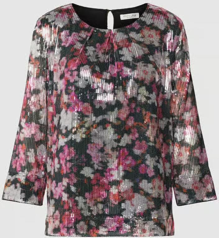 Christian Berg Woman Blouse met all-over bloemenprint - Foto 3