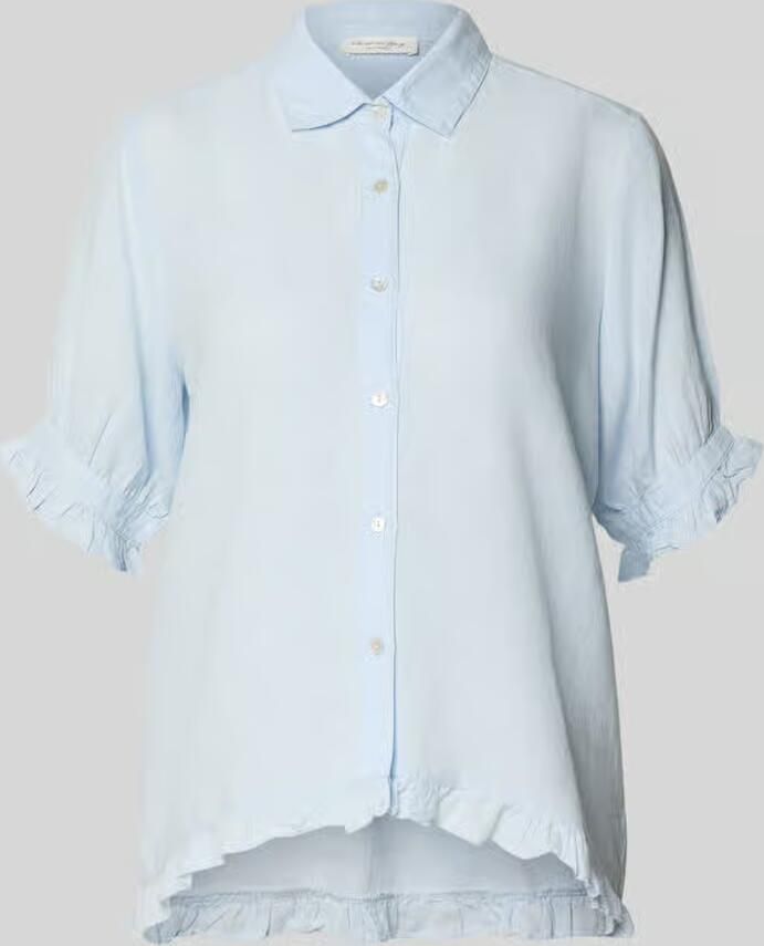 Christian Berg Woman Blouse met linnen en met ruchezoom - Foto 2
