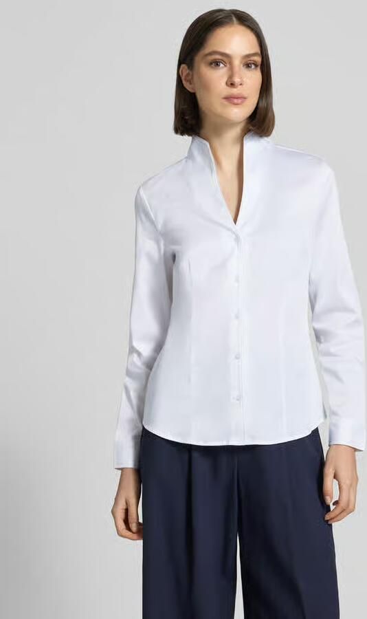 Christian Berg Woman Regular fit overhemdblouse met sjaalkraag - Foto 2