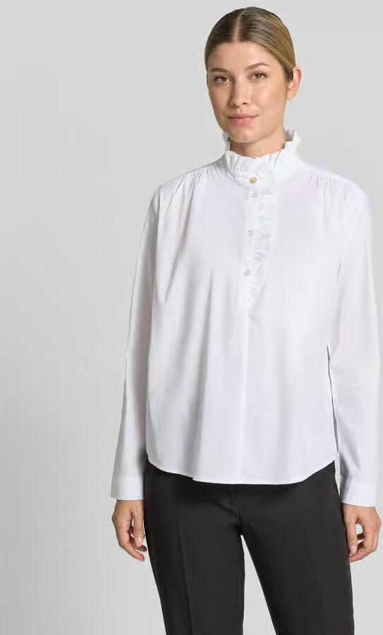 Christian Berg Woman Blouse met ruches en korte knoopsluiting - Foto 2